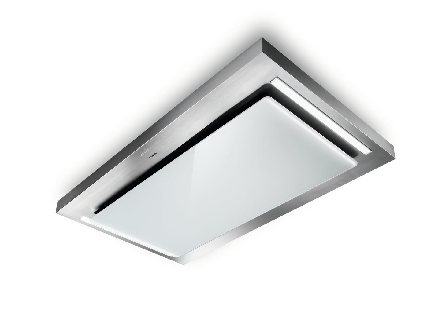 Skypad 2.0 120cm Stainless Steel/White Glass