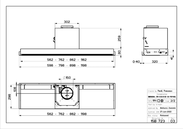 Faber In-Nova Premium 60cm Integrated Cooker Extractor Hood (Graded)(2)(KX41) - Image 10