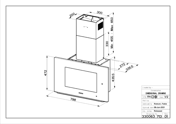 K-Air 80cm Black Glass - Image 4