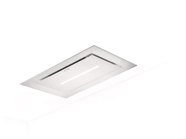 Faber Heaven Lite Glass 90cm White Glass Ceiling Cooker Hood