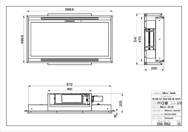 Faber Skylight 90cm Stainless Steel Ceiling Cooker Hood - Image 3