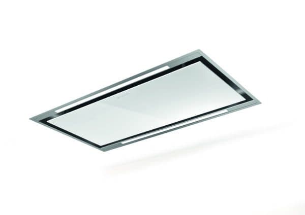 Faber Skylight 90cm White Glass Ceiling Cooker Hood