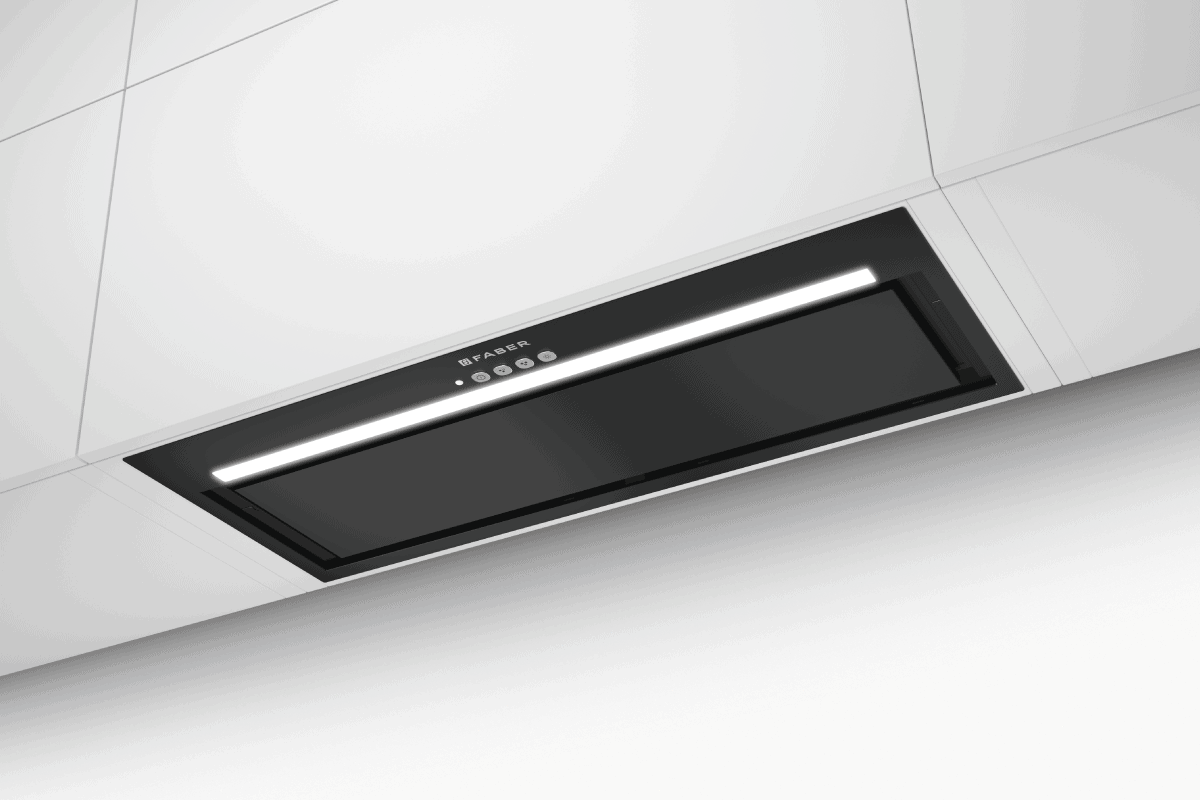 Faber Inca Lux 3.0 52cm Matt Black Integrated Cooker Hood