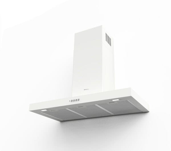 Faber Stilo Comfort 90cm Matt White Wall Cooker Hood